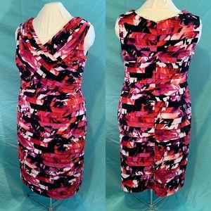 Adrianna Papell Pink floral Cocktail Dress 20W